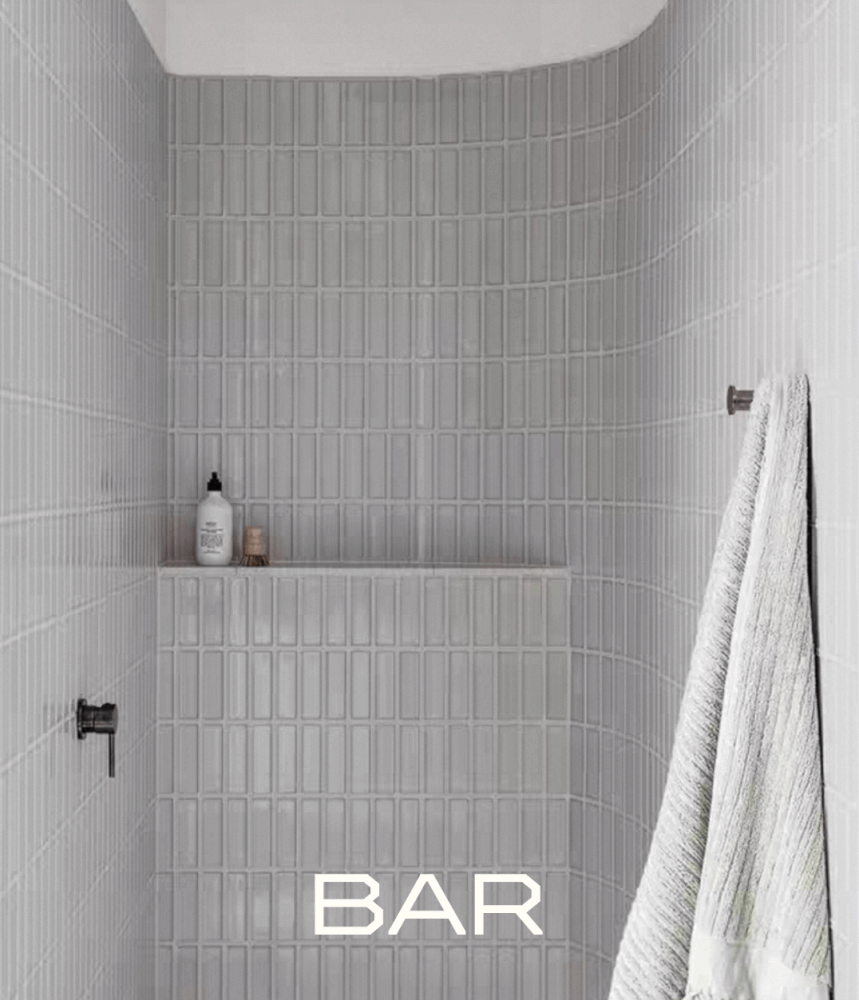 โมเสค TIMELESS TILES รุ่น BAR 29.3X28.5 ซม. สีเทา SILVER GRAY ผิวเงา_4